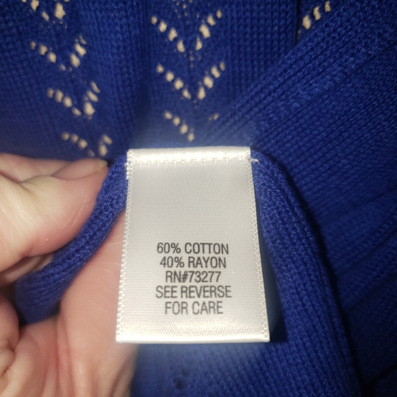 Cobalt blue cardigan - Picture 4 of 7